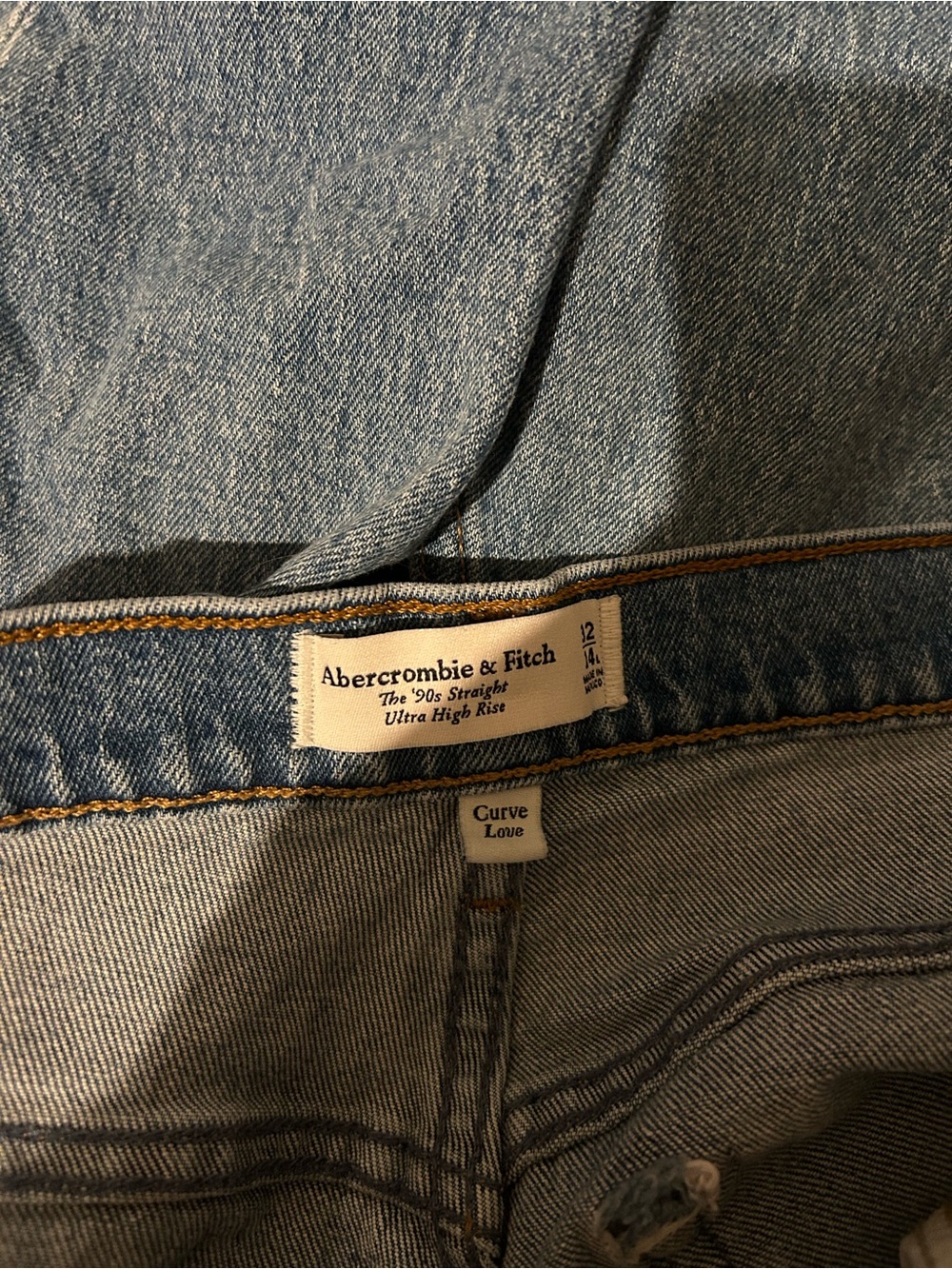 Abercrombie & Fitch Light Blue Ultra High Rise Jeans - Picture 3 of 5